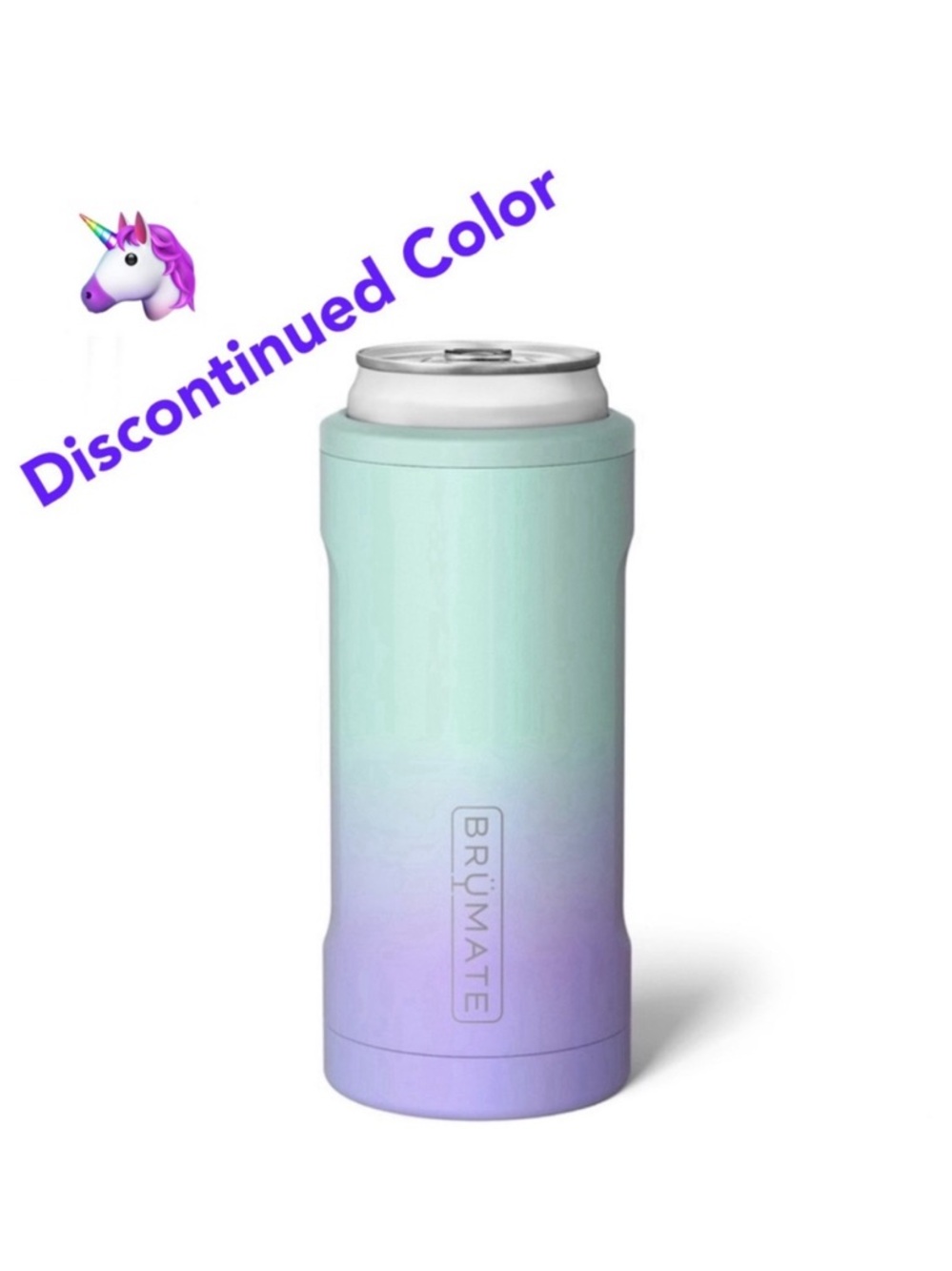 NEW! BRUMATE Lavender Haze Ombré Limited Edition Slim Can Coozie + Slim Lid